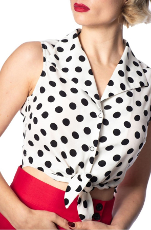 NEU! Bluse mit Polkadots